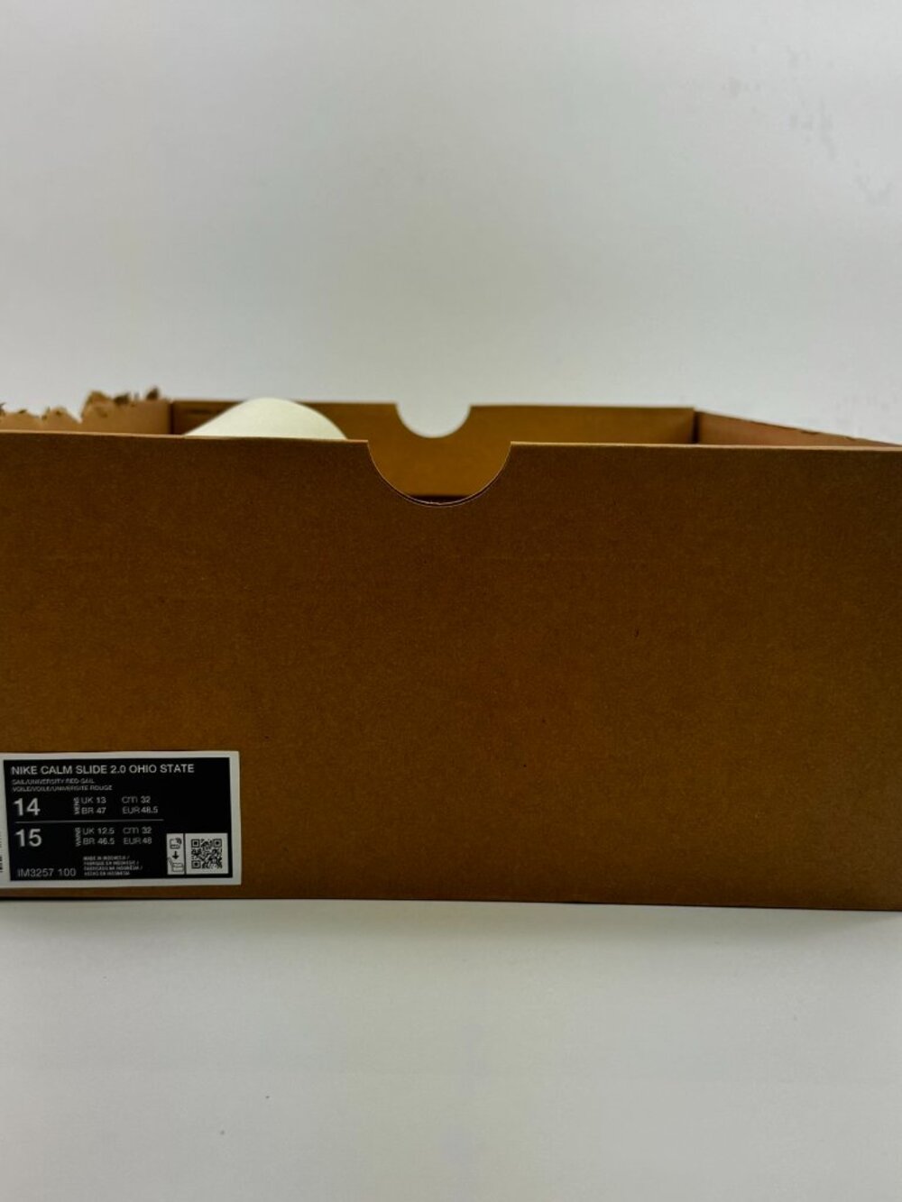 Nike Calm Slide 2.0 'Ohio State' IM3257-100 size 14 - Picture 8 of 8